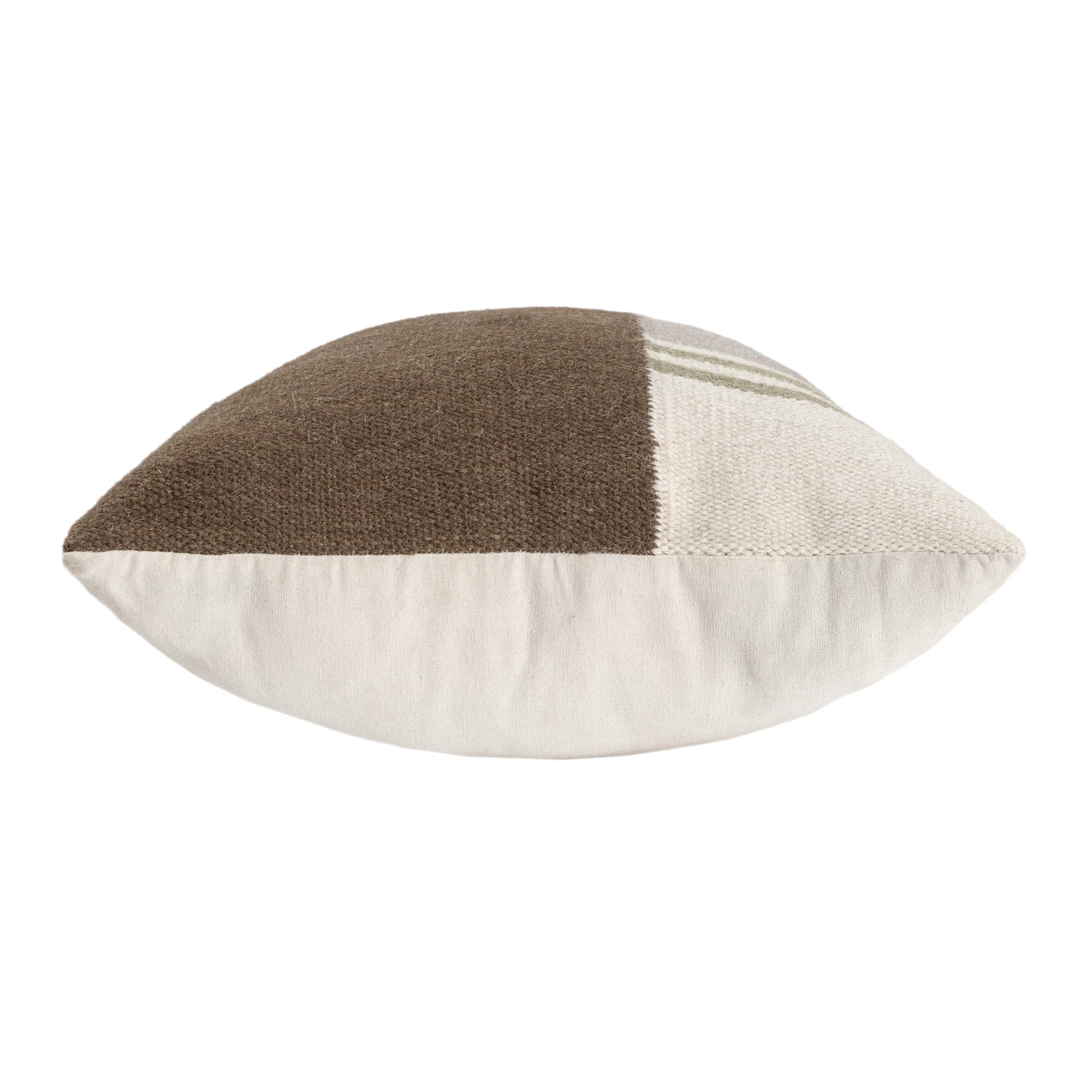 Ox Bay Cairo 24" x 24" White/Multi Geometric Wool Blend Adult Decorative Throw Pillow