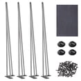 thumbnail image 1 of Yescom 4PCS 34" Hairpin Legs Steel Rod Heavy Duty Furniture Leg Table Coffee Table Home, 1 of 8