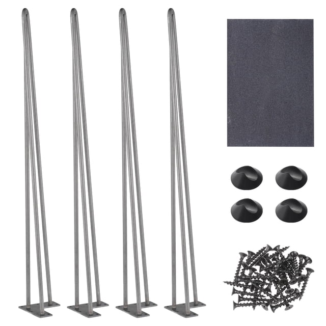 Yescom 4PCS 34" Hairpin Legs Steel Rod Heavy Duty Furniture Leg Table Coffee Table Home