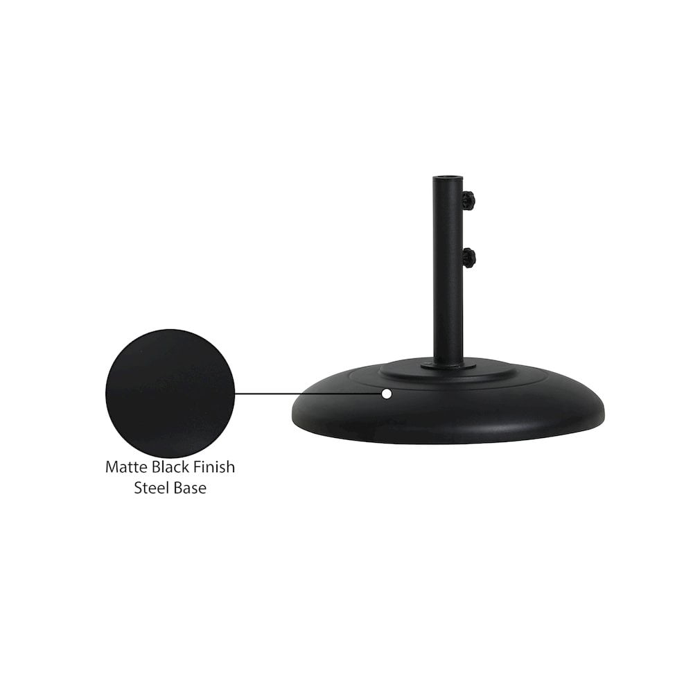 Meridian Furniture Cozumel Black Steel Patio Umbrella Base