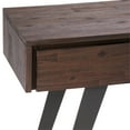 thumbnail image 4 of Allora Contemporary Console Table in Distressed Charcoal Brown, 4 of 5