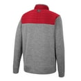 thumbnail image 3 of Men's Colosseum Gray/Cardinal Arkansas Razorbacks Putter Herringbone Full-Zip Jacket, 3 of 3
