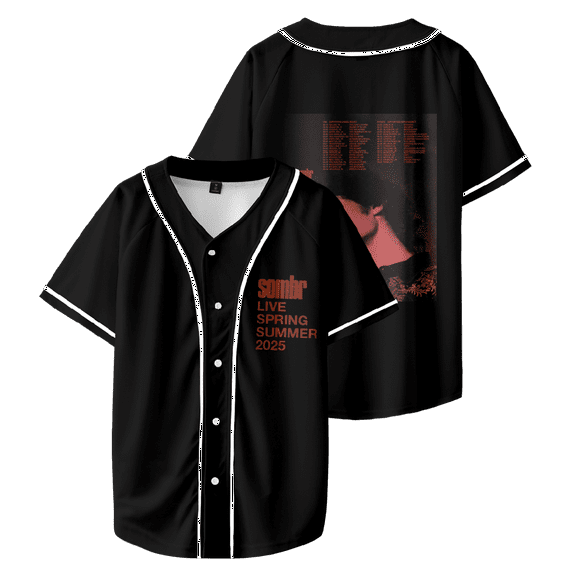 Sombr Merch Live Spring 2025 Tour Shirt Unisex T-Shirt Short Sleeve Casual Shirts