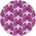 thumbnail image 1 of Ahgly Company Indoor Round Patterned Violet Purple Area Rugs, 6' Round, 1 of 6