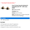 thumbnail image 2 of Front To Frame Sway Bar Bushing Kit - Compatible with 1997 - 2001 ES300 1998 1999 2000, 2 of 2