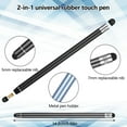 thumbnail image 6 of Hengguang 4Pcs Touchscreen Stylus Pen, 2 in 1 Universal Stylus Touch Screen Pen with 8 Extra Replaceable Tips for iPad Samsung Tablet Cell Phone PC Laptop, All Touch Screen Devices, 6 of 6