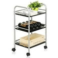 Furinno FNBJ22082 Xiannan L40 Metal 3Tray Rolling Cart