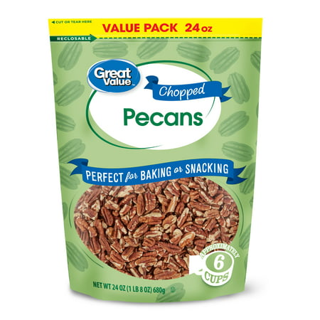 Great Value Chopped Pecans, 24 Oz Value Pack
