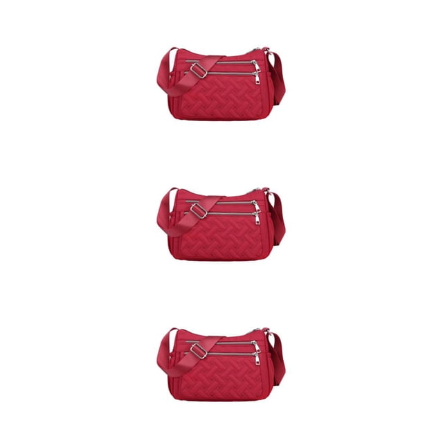 maskred Premium Messenger Bag Large Capacity For Multipurpose Polyester Crossbody Bag Gift Premiun Multiple Occations winered 3Set