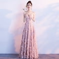 thumbnail image 4 of Vestido de noche elegante con tirantes para estudiantes, graduación, rosa, banquete, dama de honor, 4 of 6