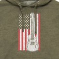 thumbnail image 3 of Instant Message - USA Flag Guitar  - Men's Pullover Hooded Fleece Sweatshirt, 3 of 7