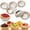 3.15 Inch -12pcs-Champagne Gold, variant on 5 Inch -6pcs Round Nonstick Fluted Pie & Tart Pans, Mini Baking Molds