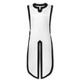 thumbnail image 2 of RYDCOT Men’s Medieval Viking Long Cotton Waistcoats Vest Renaissance Sleeveless Tunic Tabard Knight Costume Side laces up White, 2 of 5