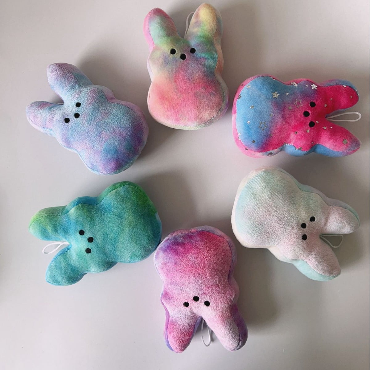 Easter Decorations 6PCS Cute Bunny Plush Toys,Easter Basket Stuffers ,Bunny Stuffed Animals,Easter Party Favors