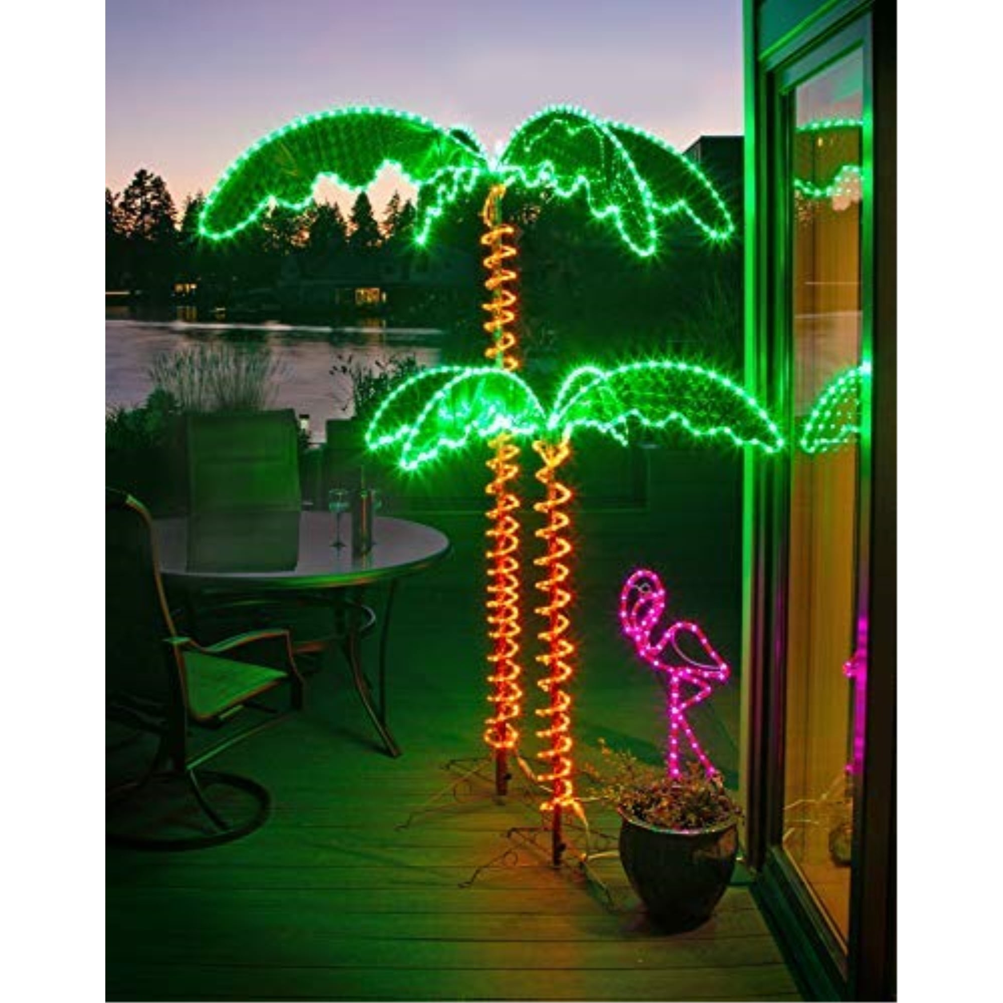 4.5' LED PALM TREE 120V YARD LIGHT