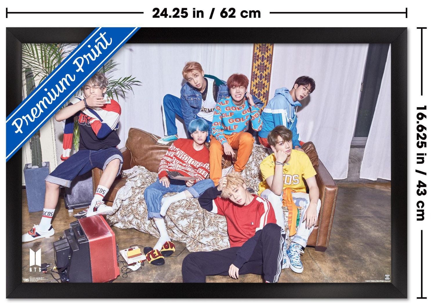 BTS - LOVE YOURSELF ? 'Her' Wall Poster, 22.375" x 34" Framed