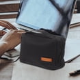 thumbnail image 4 of TABLZONE Portable Black Electronic Accessories Organizer Bag, Polyester Data Cable Storage Case for Travel, 4 of 6