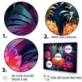 thumbnail image 3 of Designart "Nectar From A Neon Pineapple" Pineapples Floater Framed Wall Art Prints, 3 of 5