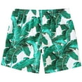 thumbnail image 2 of SSLR Kids Boys Swim Trunks Hawaiian Casual Beach Shorts Quick Dry Board Shorts Swimwear Bathing Suits, 2 of 7