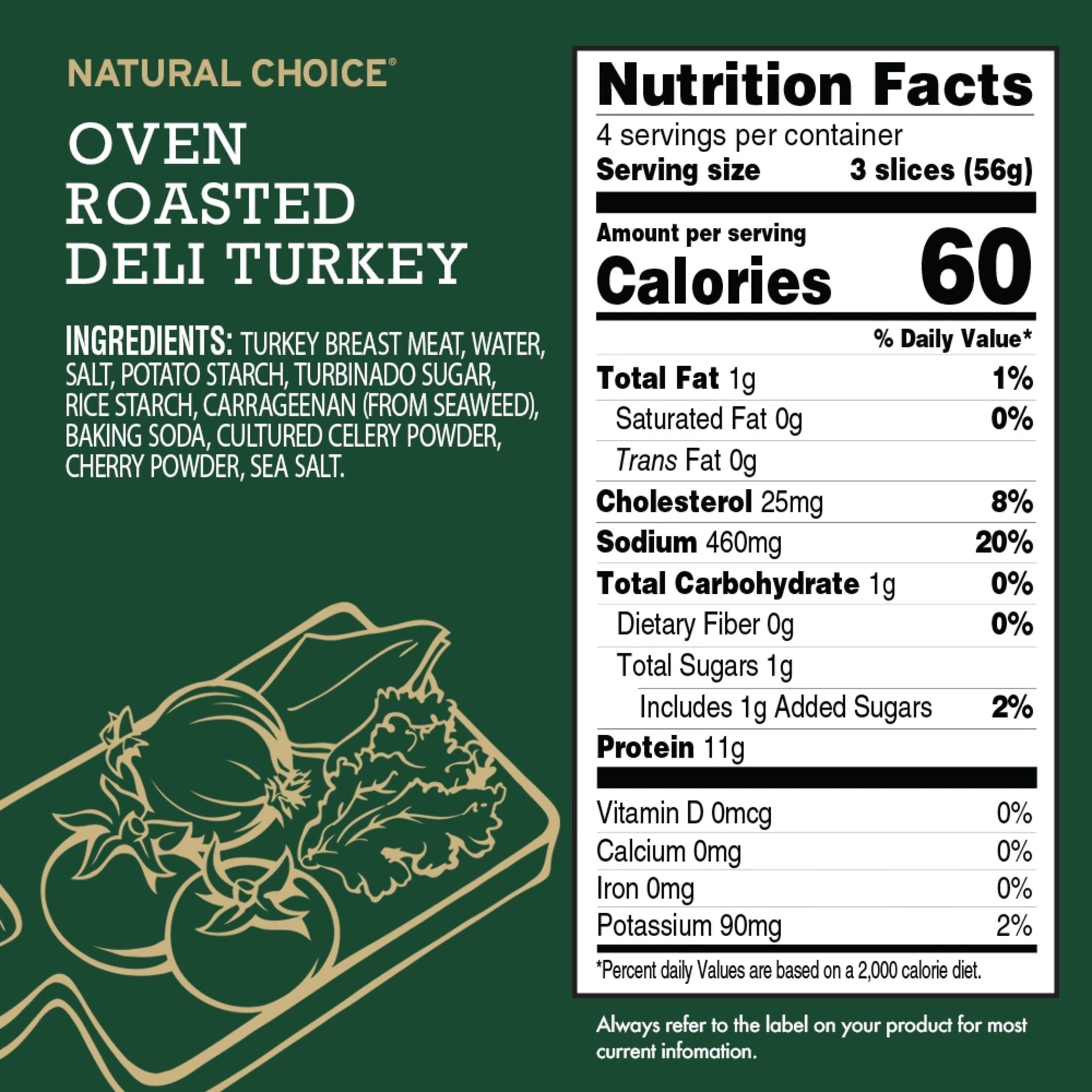 Hormel Natural Choice Oven Roasted Turkey Deli Lunchmeat, 8 oz Resealable Package