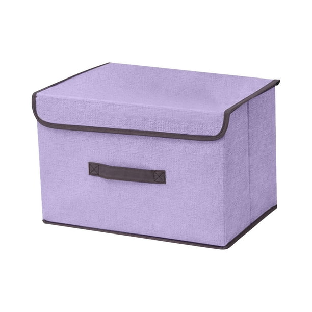 Caja Plegable de Tela de Algodón y Lino para Guardar Ropa, Toallas y Artículos Del Hogar. Ideal para Dormitorio, Sala de Estar y Viajes.