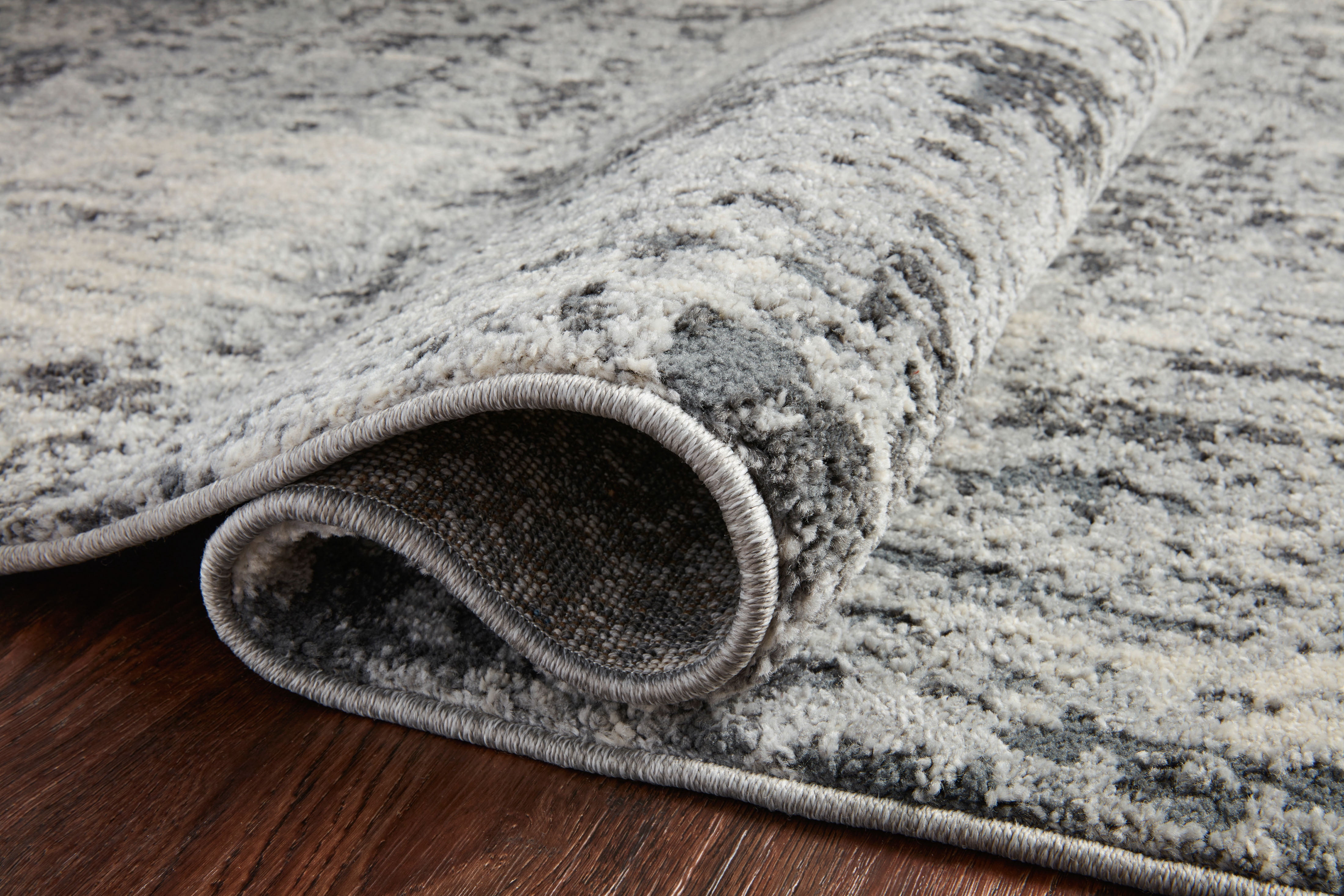 Loloi Austen AUS-01 Abstract Pebble / Charcoal Area Rug 5'-3" x 7'-7"