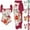 Brown, variant on 2024 Womens Swimsuit Skirt Set Breathable Women's One-Piece Bikini Lace Up Printed Swimsuit Long Skirt Two-Piece Sets Swimwear Multicolor New Style Beach Skirt and Top Set Red