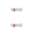 thumbnail image 3 of Soidarity Paquete de 4 cuerdas de viento para tienda de campaña, ajustable, luminoso, para senderismo, camping, escalada, dosel, hebillas de cordón, Blanco 2piezas Soidarity CBP444635, 3 of 5