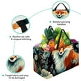 thumbnail image 3 of Fox Large Capacity Reusable Foldable Oxford Cloth Beach Bag Storage Bin Shopping Basket Cube Organizer, 3 of 7