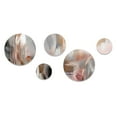thumbnail image 2 of Designart "Captivating Circle in Rose Gold IV" Modern Shapes Transitional Metal Wall Art Set of 5 Piece, 2 of 5