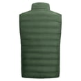 thumbnail image 2 of Men Outerwear Lightweight Water-Resistant Finish Sleeveless Puffer Vest Jacket, Green, L, 2 of 7