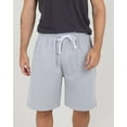 thumbnail image 4 of Real Essentials 3 Pack: Men's Cotton 9" French Terry Casual Lounge Sweat Shorts with Pockets (Available In Big & Tall), 4 of 7