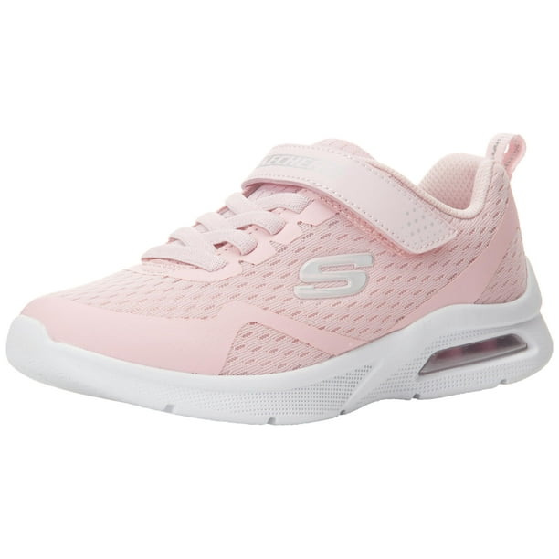 Zapatilla Skechers Microspec Max para niñas, rosa claro, 11 EE. UU.