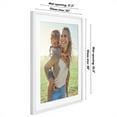 thumbnail image 5 of Americanflat 22" x 28" Gallery-Style Picture Frame with Mat to Secure Artwork, Prints, and Photos - White, 5 of 7