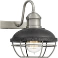 thumbnail image 3 of Quoizel Sandpiper 4-Light 34" Bathroom Vanity Light in Antique Polished Nickel, 3 of 7