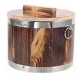 thumbnail image 4 of NUOLUX Rice Bucket Sushi Barrel Wood 1Pack, 4 of 8