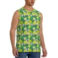 thumbnail image 2 of Kdxio Cartoon Koala Bear and Leaf for Men's Muscle T-shirt,Sleeveless for Workout Running Athletic Gym Lounge Casual, 2 of 7