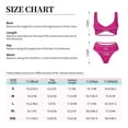 thumbnail image 6 of Daiia Darkmagenta Women's Bikini Set Two Piece Swimsuit High Waisted Bikini Adjustable Straps Bikini Perfect for Beach, Pool, and Summer Vacation-Large, 6 of 9