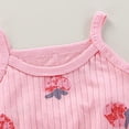 thumbnail image 4 of mgoYE Baby Girl Clothes 2-3 Years Baby Girl Summer Clothes Cute Dress Smocked Sleeveless Tops Shorts Outfits Toddler Bloomers Princess Outfit Set Pink, 4 of 6