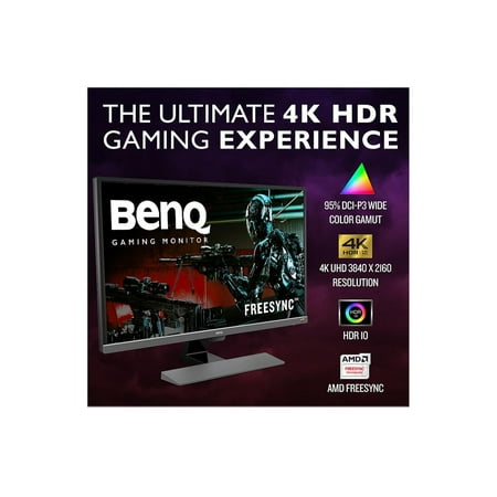 BenQ - EW3270U 32" IPS LED 4K UHD 60Hz Entertainment Monitor HDR10 Freesync (HDMI/DP/USB-C) - Metallic Gray