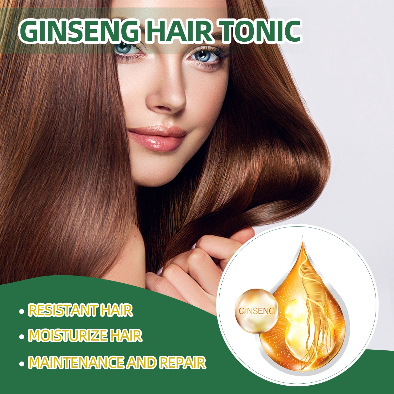 Alvantor Ginseng Hair Care Spray for Scalp Treatment, Growth, Strengthening & Thinning Hair Repair, 3.38 fl. oz.