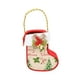 thumbnail image 2 of Bolsa de regalo navideña de peluche decorativa con asa, reutilizable y bonita bolsa de regalo navideña. Calcetín, 2 of 9