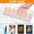 thumbnail image 3 of Worgeous 2pcs Card Organizer Box With Dividers Playing Card Case Trading Card Organizer Playing Card Storage Sports Card Storage With Lid, 3 of 8