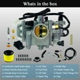 thumbnail image 6 of Carburetor Kit TRX350 Fits for Honda Rancher 350 2000-2006 TRX350TM TRX350TE TRX350ES TRX350FE TRX350FM Fourtrax 300 TRX450 Foreman 4 Stroke ATV with Oil Air Filter Choke Cable (Male Plug), 6 of 7