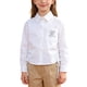 thumbnail image 2 of Blusas y camisas de manga larga con cuello redondo Camisa de manga larga con cuello de diamantes de imitación para niñas y niños de escuelas secundarias y grandes Blusa para niña, 2 of 8