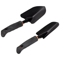 2 Pcs Garden Trowel Set, Sturdy Hand Shovel with Narrow and Wide Shovels, 12.6/13 in(32/33 cm)Metal Trowel Planting Tools with Comfortable Grip for Gardening, Digging, Transplanting