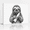 C, variant on XaaKee Canvas Art Prints Beaver Cute Wildlife Black And White Illustration Canvas Wall Art Inner Framed 1812Inch