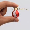 thumbnail image 3 of XIHAMA  24 Pcs Christmas Ornaments Mini Christmas Ornaments Ball Christmas Ball 1 Inch Mini Ornaments Party Decorations Miniature Balls for Wedding Party Holiday Decorations(Red White), 3 of 9