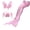 C, variant on 【Uhome】3PCS Girls Mermaid Swimsuit 3-12Y Hot Spring Bikini Bathing suits with Fish Tail Kids Beach Costume Set
