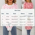 thumbnail image 3 of HOMBOM Pullover Sweaters for Women Fall Knit Crew Neck Pink Soft Heart Womens Tops Long Sleeve, 3 of 9